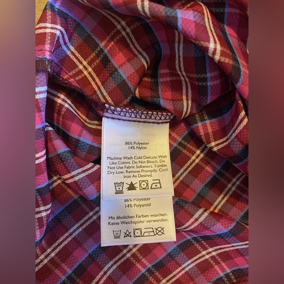 NWT Eddie Bauer Adventurer II 2 Button-up Plaid Shirt - Medium - Picture 5 of 6